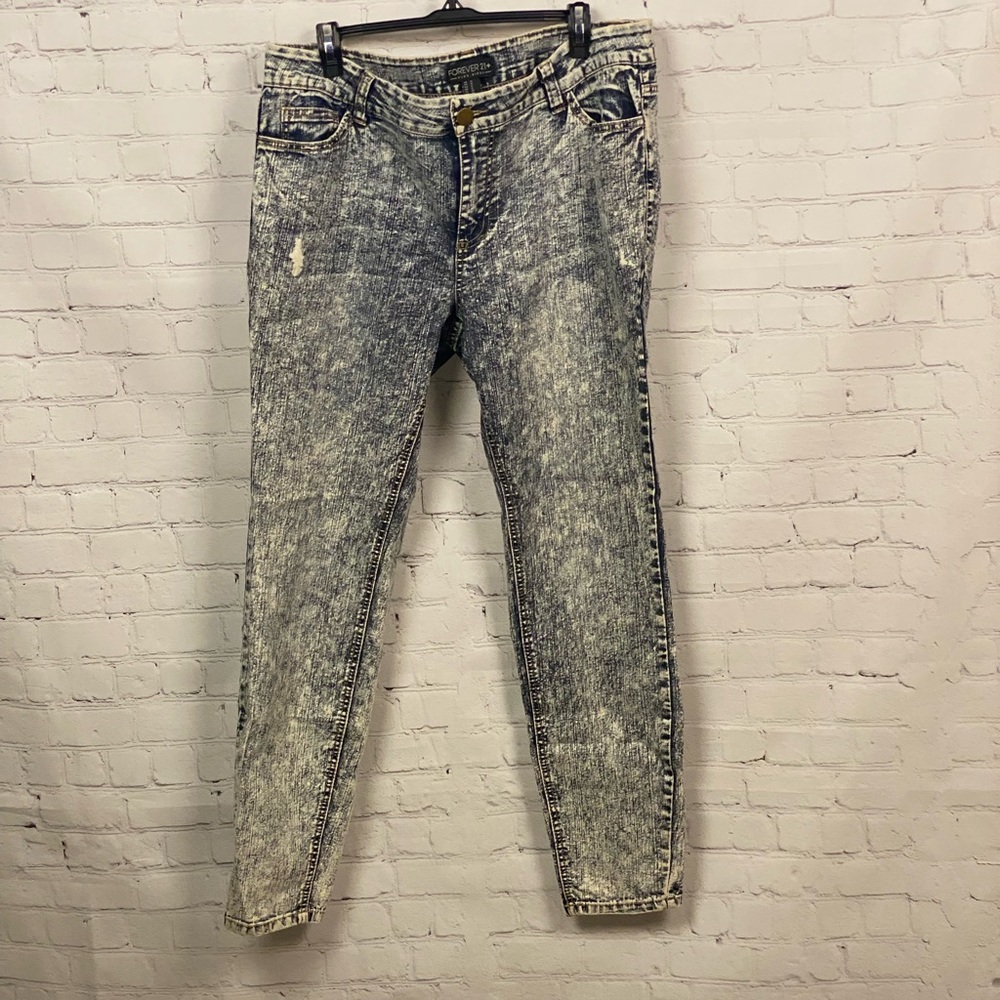 Acid Wash Jeggings
